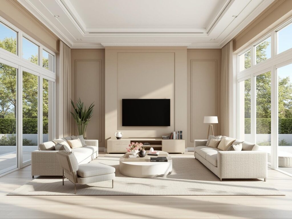 Remodeled living room