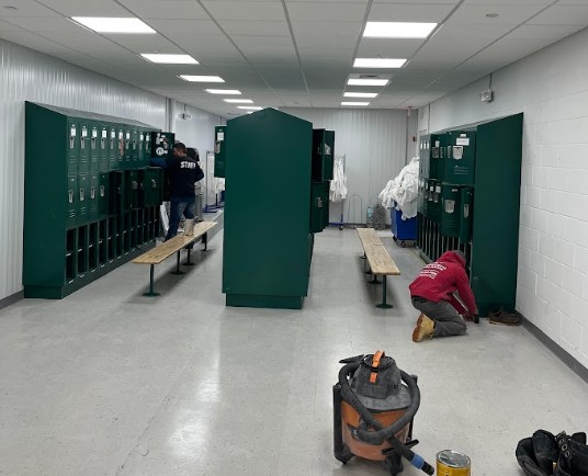 Commercial locker room build-out